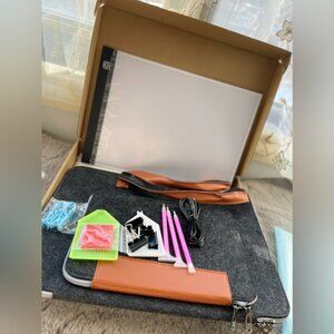 New 16pcs A4 LED Diamond Painting copy board with free bag
